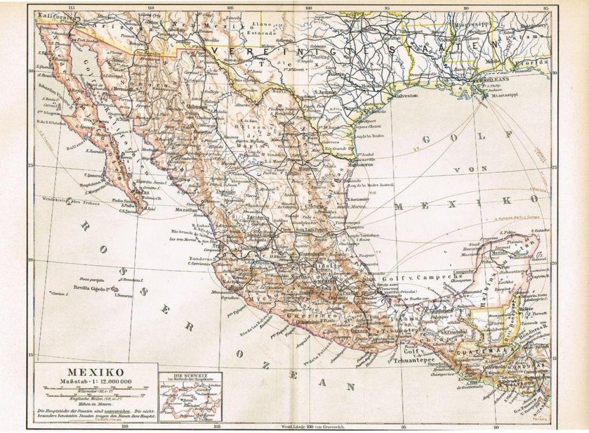 Meksiko tua peta