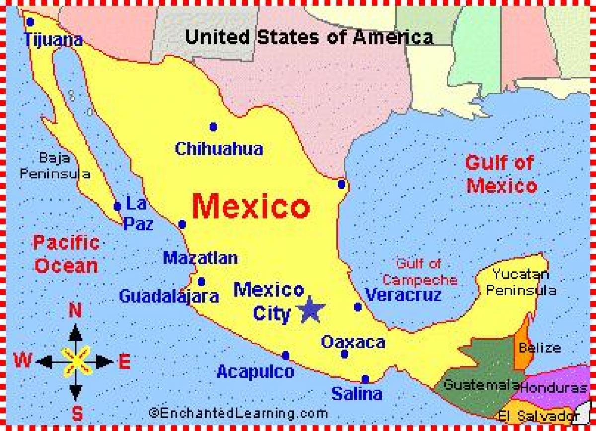 peta dari Meksiko
