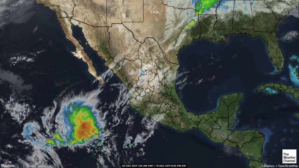 radar cuaca peta Mexico