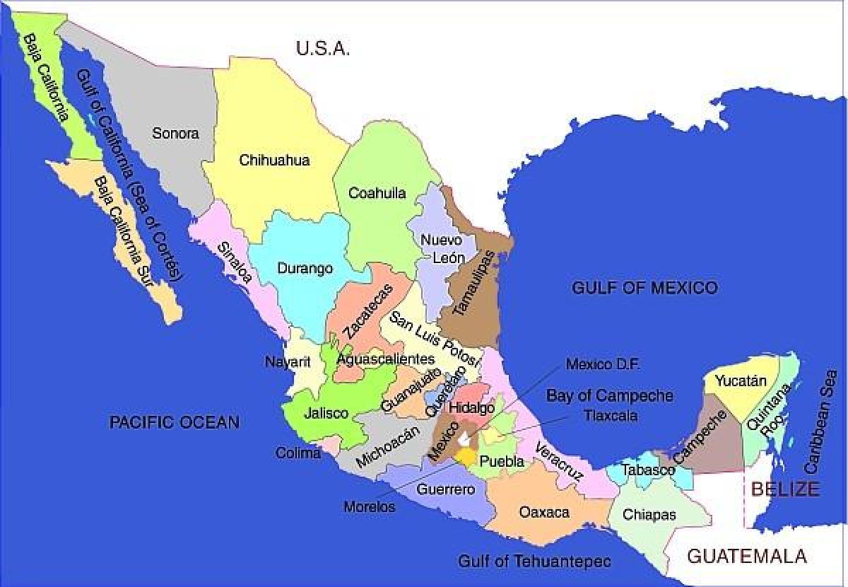 Meksiko peta serikat