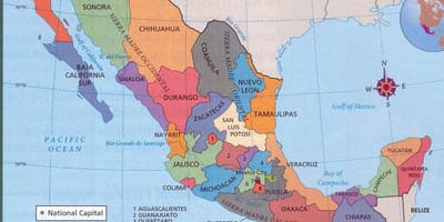 Aztec peta Meksiko