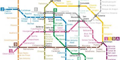 Peta Metro Mexico