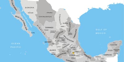 Peta dari Meksiko provinsi