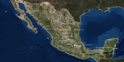 Satelit peta Mexico