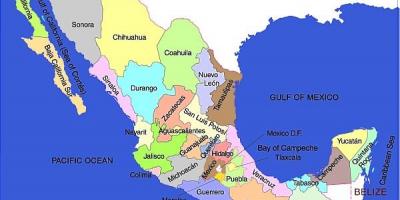 Meksiko peta serikat