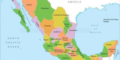 Peta Meksiko serikat