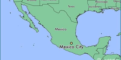 Lihat peta Mexico